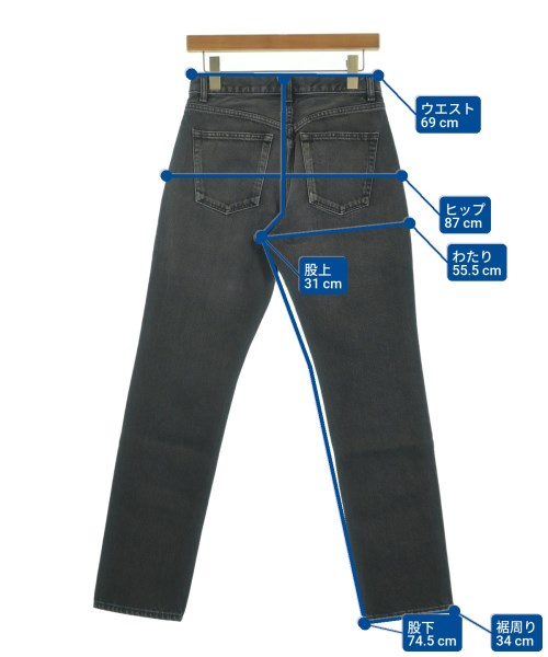 RHC Ron Herman（アールエイチシーロンハーマン）デニムパンツ 黒 サイズ:26(M位) レディース/2200631214595