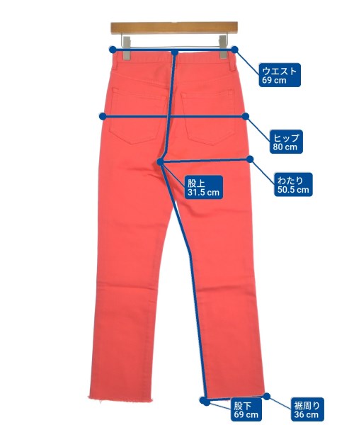 RHC Ron Herman（アールエイチシーロンハーマン）デニムパンツ オレンジ サイズ:25(S位) レディース/2200631218944