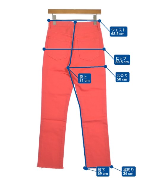 RHC Ron Herman（アールエイチシーロンハーマン）デニムパンツ オレンジ サイズ:25(S位) レディース/2200631218951