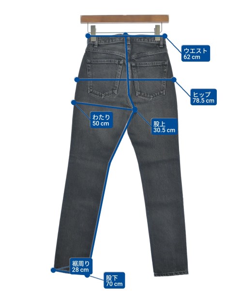 RHC Ron Herman（アールエイチシーロンハーマン）デニムパンツ 黒 サイズ:23(XS位) レディース/2200631220299