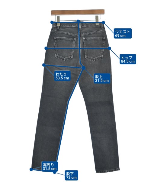 RHC Ron Herman（アールエイチシーロンハーマン）デニムパンツ 黒 サイズ:25(S位) レディース/2200631220305