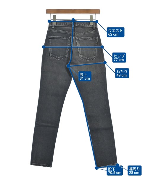 RHC Ron Herman（アールエイチシーロンハーマン）デニムパンツ 黒 サイズ:23(XS位) レディース/2200631221340