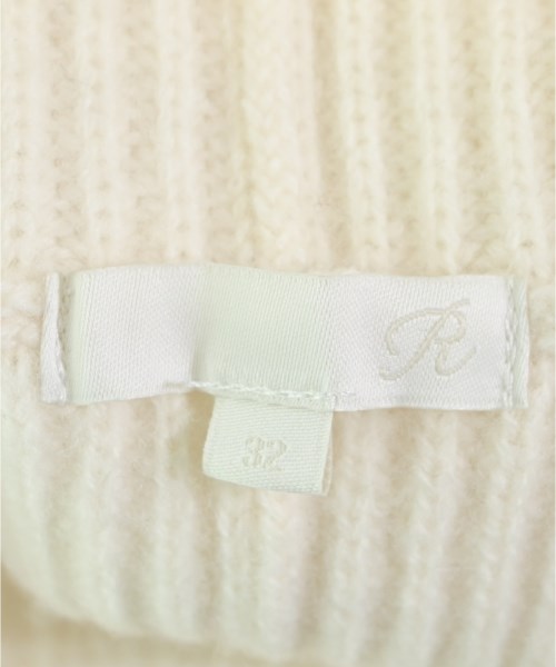 R（アール）ニット・セーター 白 サイズ:32(M位) レディース/2200669958331