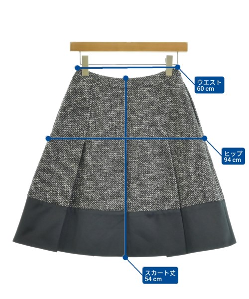 R（アール）ひざ丈スカート グレー サイズ:32(XXS位) レディース/2200656179022