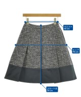 R（アール）ひざ丈スカート グレー サイズ:32(XXS位) レディース/2200656179022