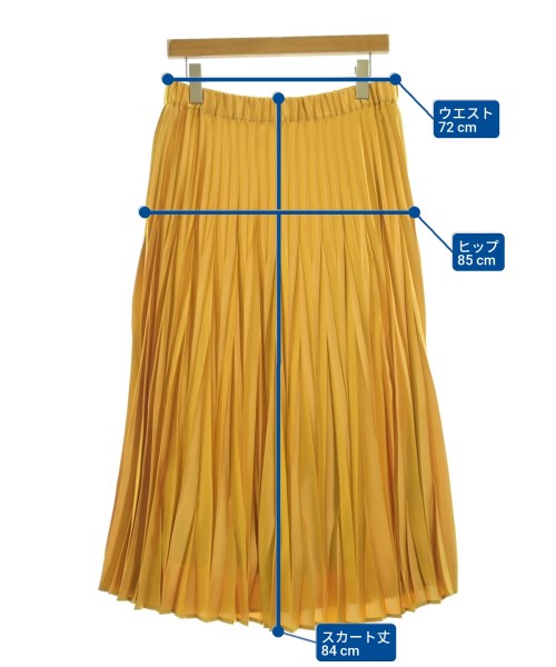 R（アール）ロング・マキシ丈スカート 黄 サイズ:46(L位) レディース/2200633530068
