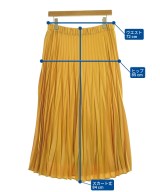 R（アール）ロング・マキシ丈スカート 黄 サイズ:46(L位) レディース/2200633530068