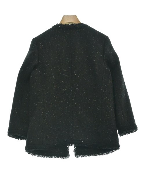 R（アール）ノーカラージャケット 黒 サイズ:32(M位) レディース/2200641602047