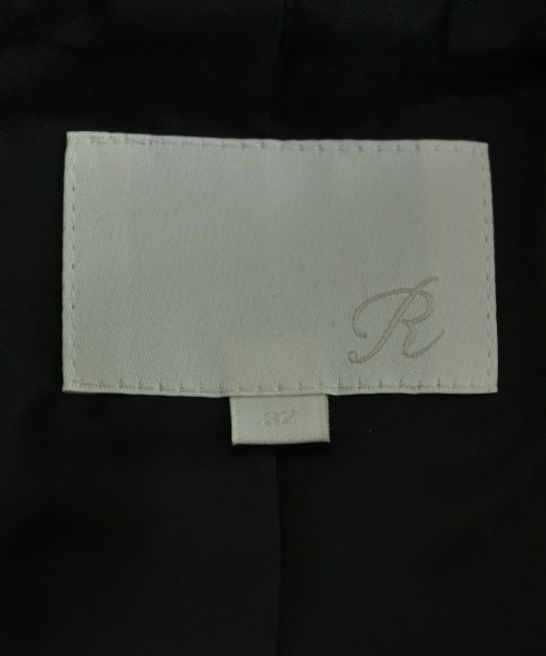R（アール）ノーカラージャケット 黒 サイズ:32(M位) レディース/2200641602047