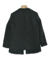 R（アール）ノーカラージャケット 黒 サイズ:32(M位) レディース/2200641602047