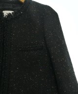 R（アール）ノーカラージャケット 黒 サイズ:32(M位) レディース/2200641602047