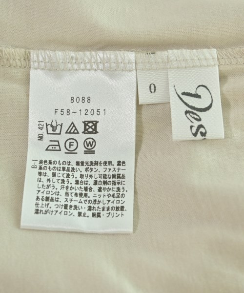 Dessin（デッサン）Tシャツ・カットソー ベージュ サイズ:0(XS位) レディース/2200613827133