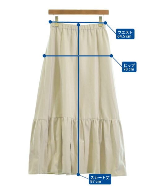 Dessin（デッサン）ロング・マキシ丈スカート 白 サイズ:2(M位) レディース/2200615386041