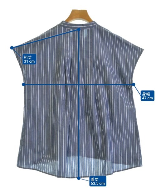 Dessin（デッサン）カジュアルシャツ 青 サイズ:0(XS位) レディース/2200610707100