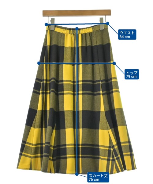 Dessin（デッサン）ロング・マキシ丈スカート 黄 サイズ:1(S位) レディース/2200612017146