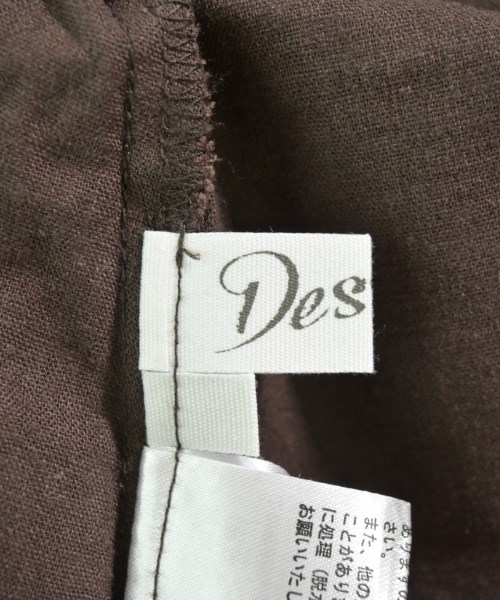 Dessin（デッサン）カジュアルシャツ 茶 サイズ:2(M位) レディース/2200667793132