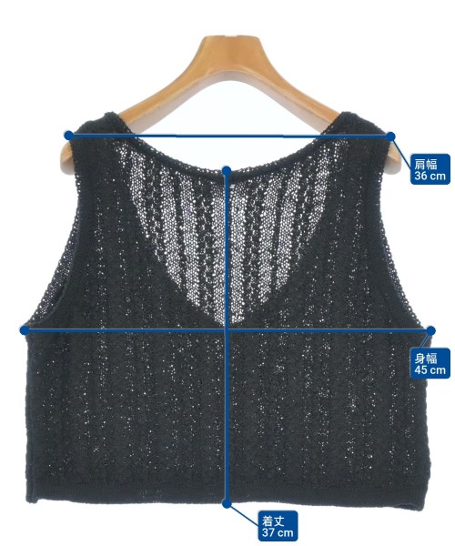 Dessin（デッサン）ベスト 黒 サイズ:2(M位) レディース/2200674818125