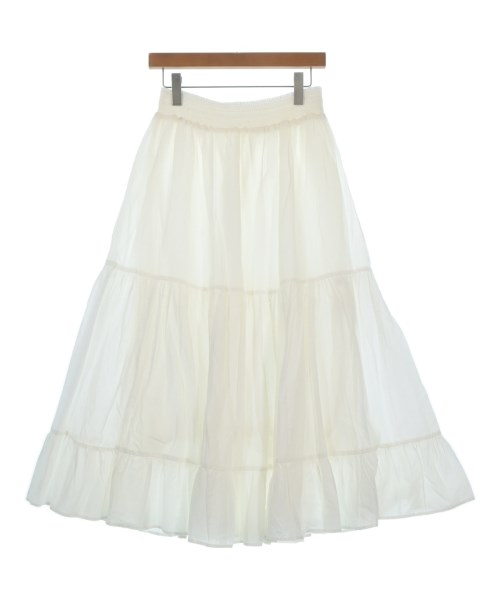 Dessin(デッサン)ロング・マキシ丈スカート 白 サイズ:2(M位)/2200674818194