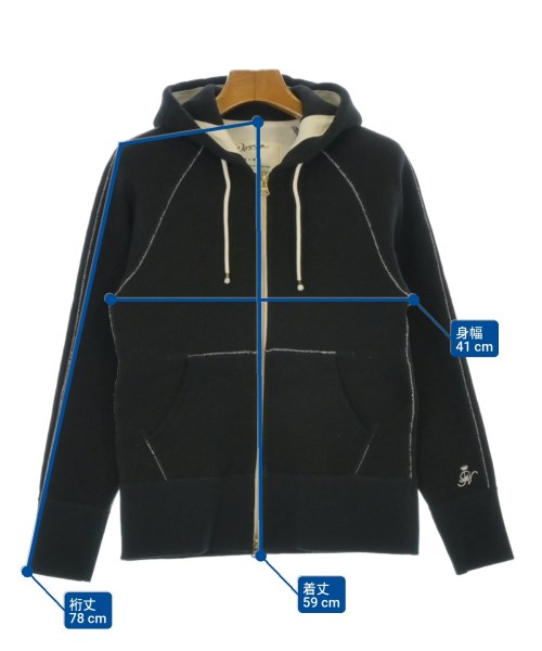 Dessin（デッサン）パーカー 黒 サイズ:2(M位) レディース/2200650698048