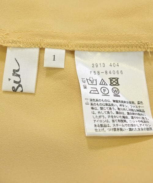 Dessin（デッサン）ブラウス 黄 サイズ:1(S位) レディース/2200650698130