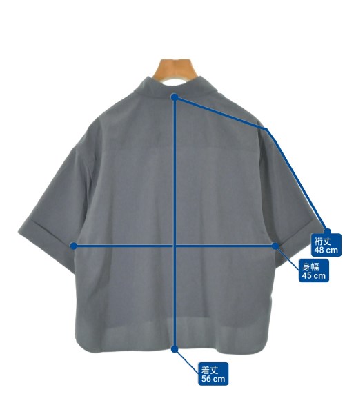 Dessin（デッサン）カジュアルシャツ グレー サイズ:2(M位) レディース/2200649435029