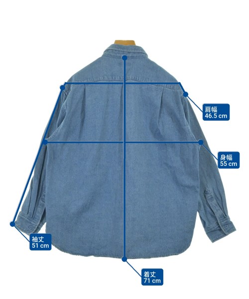 Dessin（デッサン）カジュアルシャツ 青 サイズ:2(M位) レディース/2200649435227