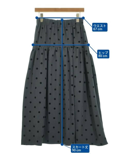 Dessin（デッサン）ロング・マキシ丈スカート グレー サイズ:3(L位) レディース/2200649435289