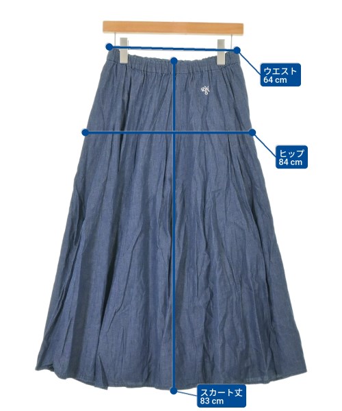 Dessin（デッサン）ロング・マキシ丈スカート 青 サイズ:2(M位) レディース/2200649435326
