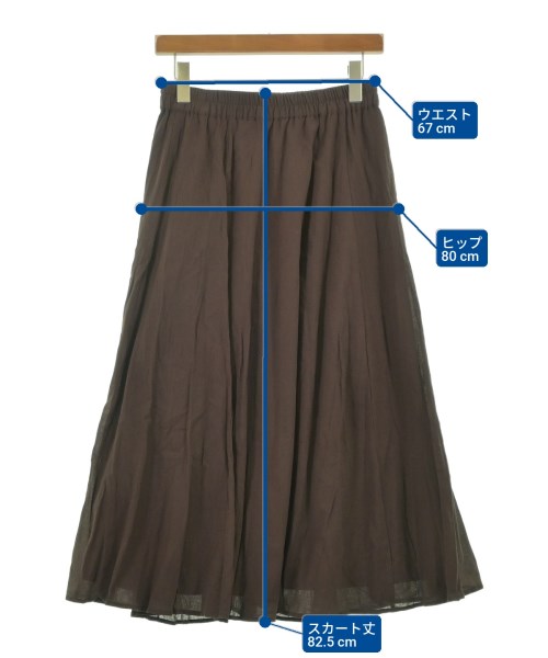 Dessin（デッサン）ロング・マキシ丈スカート 茶 サイズ:3(L位) レディース/2200649435432