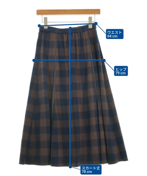 Dessin（デッサン）ロング・マキシ丈スカート 茶 サイズ:1(S位) レディース/2200657285104