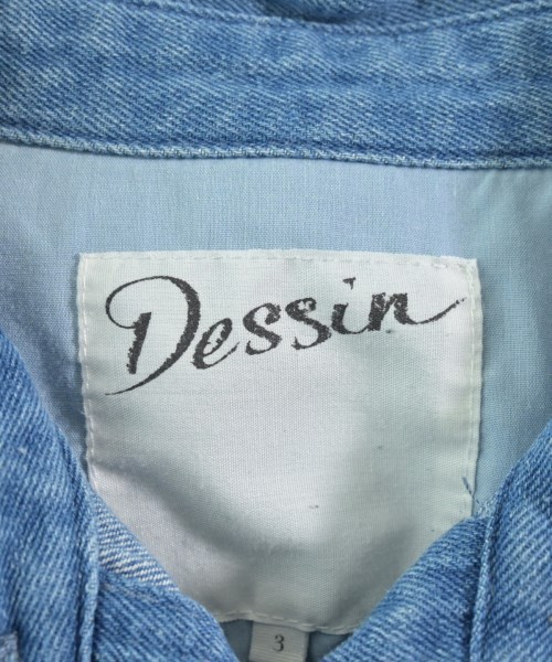 Dessin（デッサン）カジュアルシャツ 青 サイズ:3(L位) レディース/2200655261032