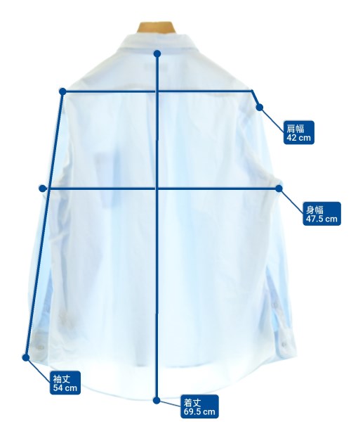 Dessin（デッサン）カジュアルシャツ 青 サイズ:2(M位) レディース/2200655261094