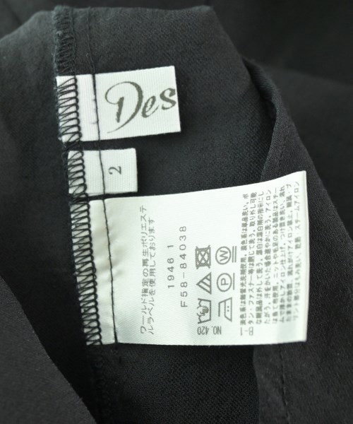 Dessin（デッサン）カジュアルシャツ 黒 サイズ:2(M位) レディース/2200655261100