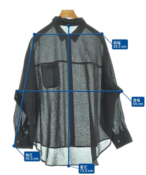 Dessin（デッサン）カジュアルシャツ 黒 サイズ:2(M位) レディース/2200655261100