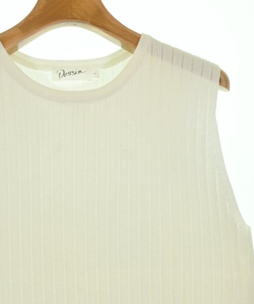 Dessin（デッサン）ベスト/ノースリーブ 白 サイズ:3(L位) レディース/2200655261162