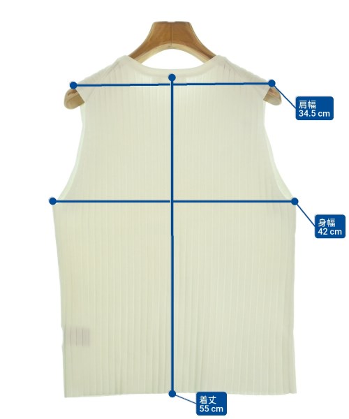 Dessin（デッサン）ベスト/ノースリーブ 白 サイズ:3(L位) レディース/2200655261162