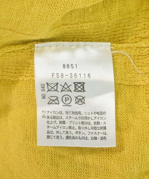 Dessin（デッサン）カーディガン 黄 サイズ:2(M位) レディース/2200709877189