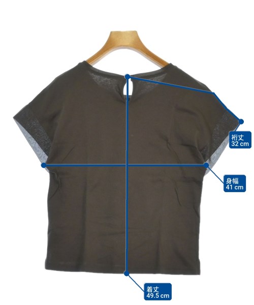 Dessin（デッサン）Tシャツ・カットソー 茶 サイズ:0(XS位) レディース/2200714597034