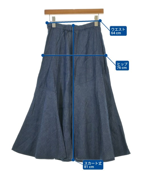 Dessin（デッサン）ロング・マキシ丈スカート 紺 サイズ:1(S位) レディース/2200646217093