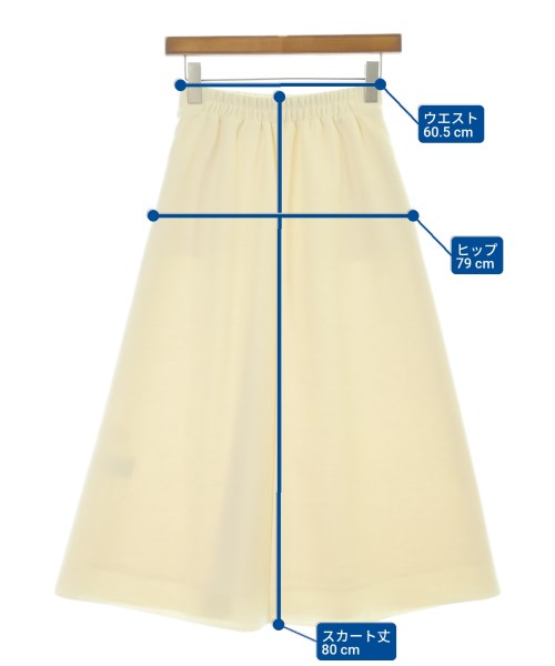 Dessin（デッサン）ロング・マキシ丈スカート 白 サイズ:0(XS位) レディース/2200649488018