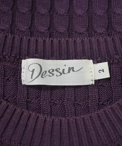 Dessin（デッサン）ニット・セーター 紫 サイズ:2(M位) レディース/2200661168042