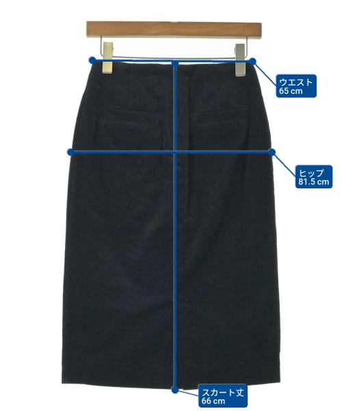 Dessin（デッサン）ひざ丈スカート 紺 サイズ:1(S位) レディース/2200664803018