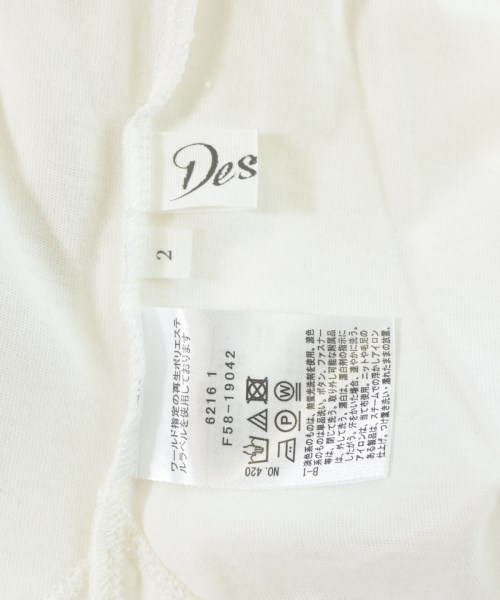 Dessin（デッサン）Tシャツ・カットソー 白 サイズ:2(M位) レディース/2200677560069