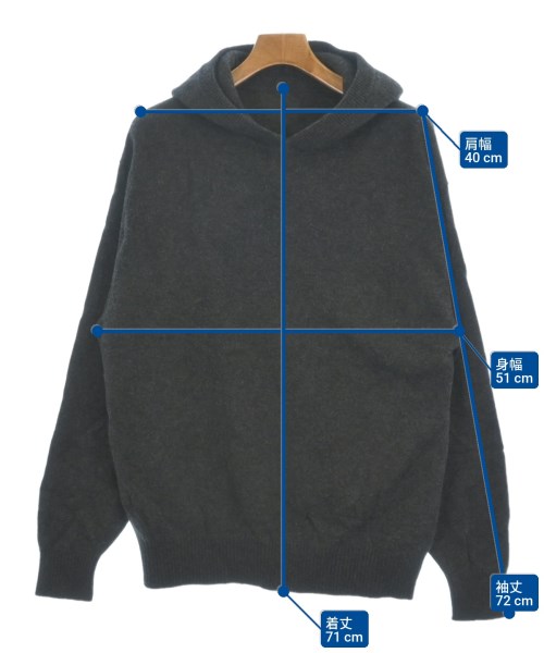 crepuscule（クレプスキュール）ニット・セーター グレー サイズ:1(S位) メンズ/2200627894046