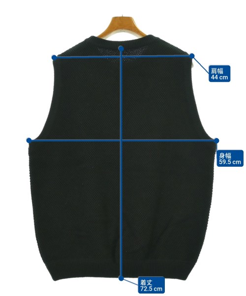 crepuscule（クレプスキュール）ベスト 黒 サイズ:2(M位) メンズ/2200653357249