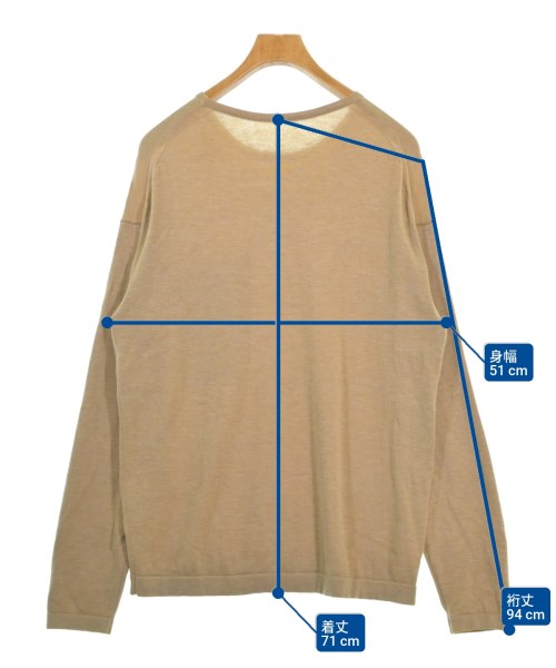 crepuscule（クレプスキュール）ニット・セーター ベージュ サイズ:1(S位) メンズ/2200664171056