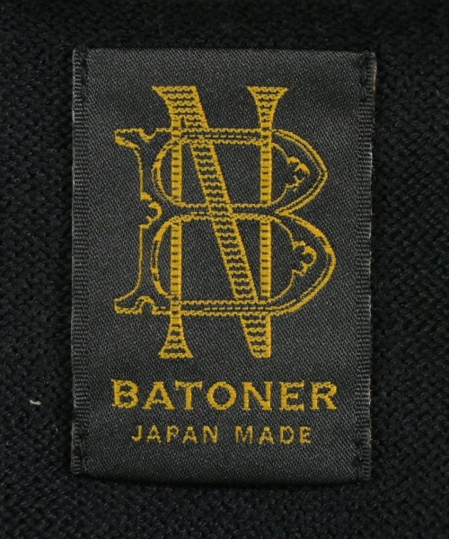 BATONER（バトナー）カーディガン 黒 サイズ:2(M位) メンズ/2200623775073