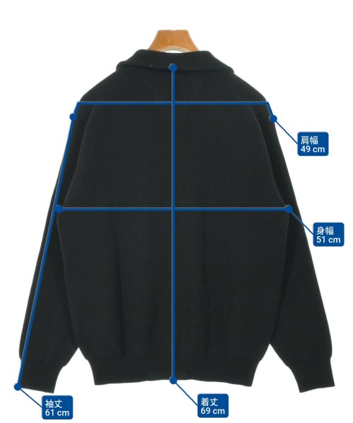 BATONER（バトナー）カーディガン 黒 サイズ:2(M位) メンズ/2200623775080