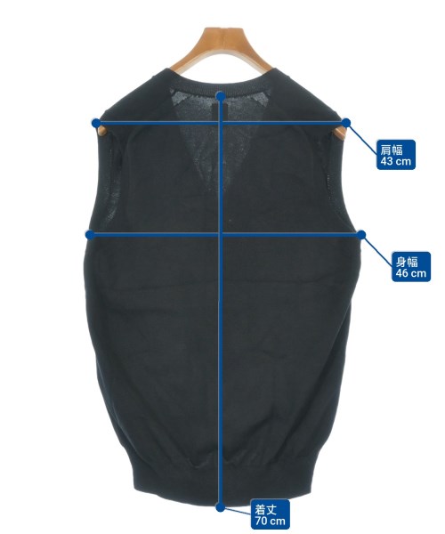 BATONER（バトナー）ベスト 黒 サイズ:1(S位) メンズ/2200617086017