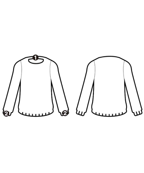 BATONER（バトナー）ニット・セーター 紺 サイズ:2(M位) メンズ/2200629828032